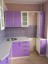 Фиолетовая кухня мдф и итальянский пластик фото